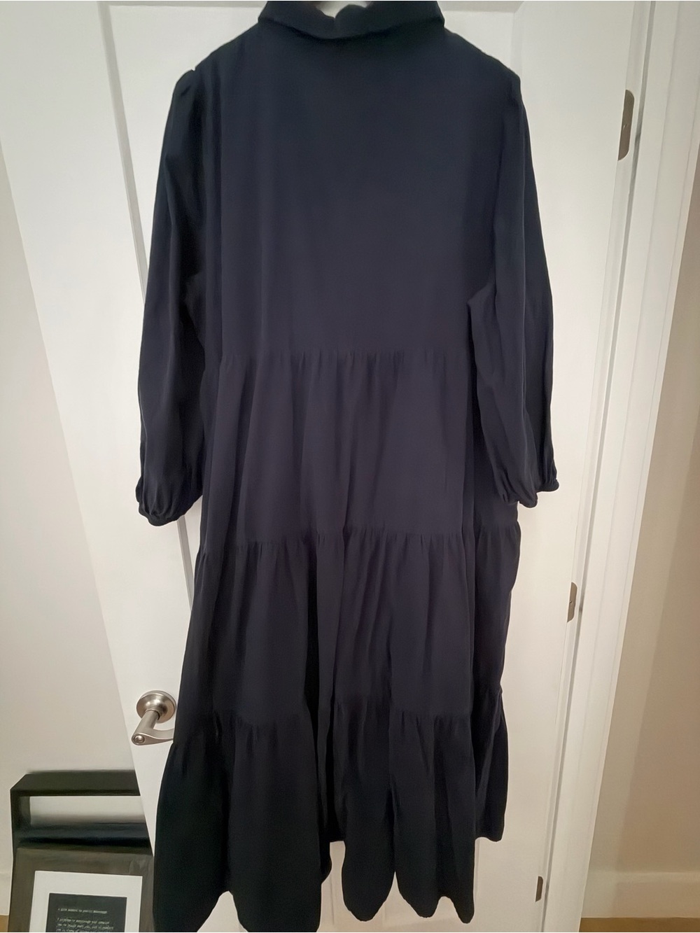 Tuckernuck Navy Tiered Collared Maxi Dress - Picture 2 of 3